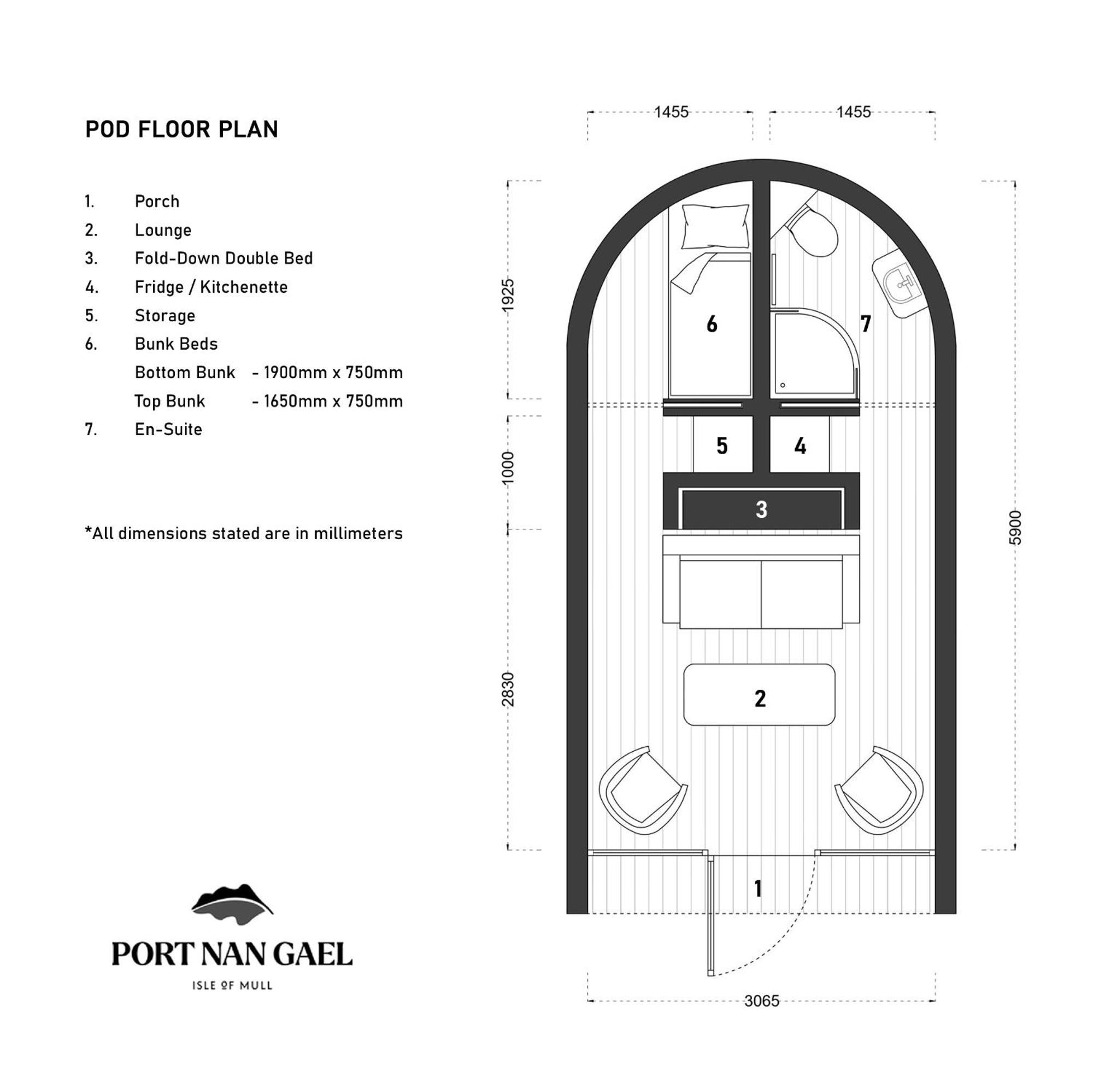 Port Nan Gael Pods Villa Pennyghael Bagian luar foto